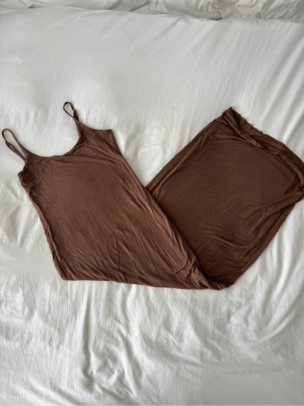 Fashion Nova Mocha Brown Maxi Dress | Size XL